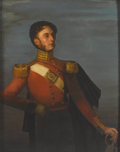 Kapitán 13. bengálské domorodé pěchoty od Unknown artist