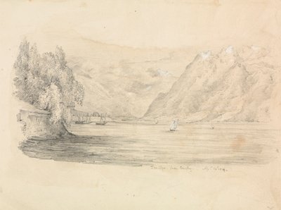 Jezero obklopené horami od Unknown artist