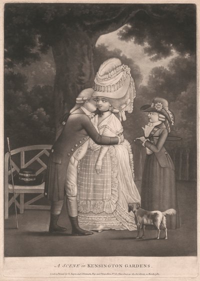 Scéna v Kensington Gardens od Unknown artist
