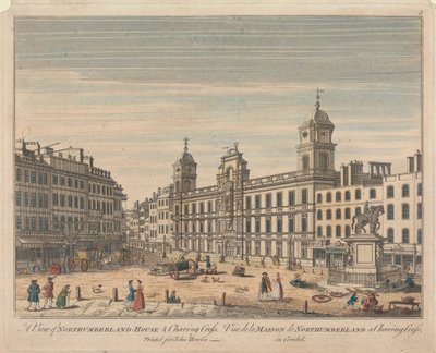 Pohled na Northumberland House a Charing Cross od Unknown artist