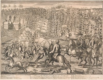 Pohled na bitvu u Cullodenu ve Skotsku?, 1746 od Unknown