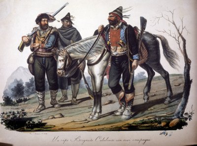 Banda lupičů z Kalábrie (Itálie). od Unknown artist