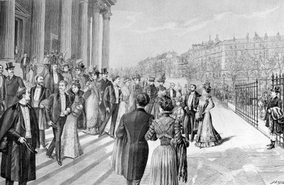 Skvělá svatba u Madeleine v Paříži. od Unknown artist