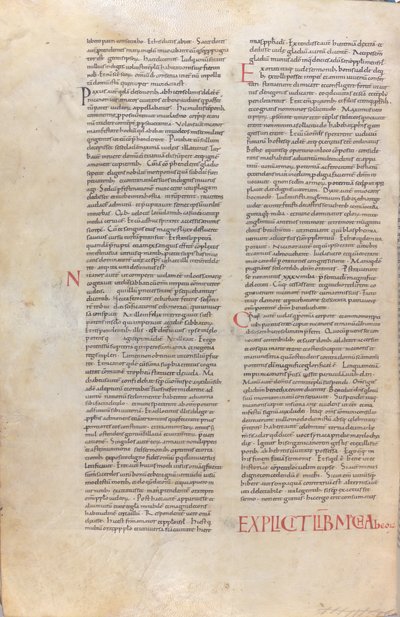 Stránka z Bible z 11. století od Unknown artist