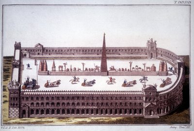 Tankový závod v Cirque Maxime (Circo Massimo). od Unknown artist