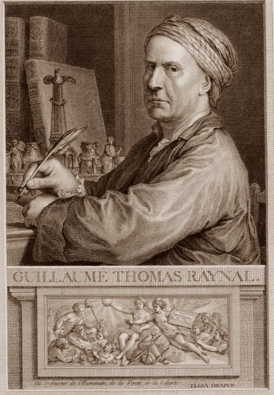 Opat Guillaume Thomas Raynal (1713-1796) anglický spisovatel rytina podle Charles-Nicolas Cochin II - rytina Guillaume Thomas Raynal (Guillaume-Thomas) od Unknown artist