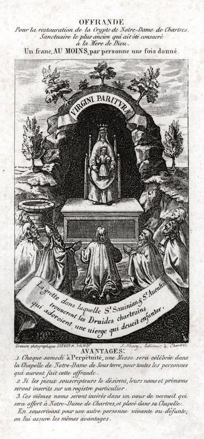 Klanění Panny Marie. (rytina, cca 1850) od Unknown artist