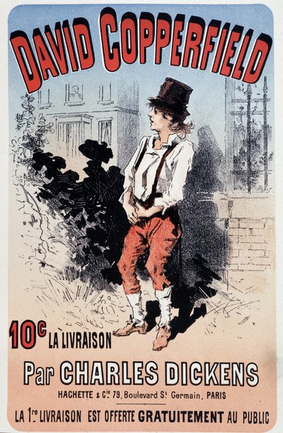 Reklamní plakát k publikaci „David Copperfield“ od Charlese Dickense, v.1890 od Unknown artist