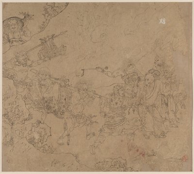 Album taoistických a buddhistických témat: Search the Mountain: Leaf 45 od Unknown artist