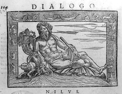 Alegorie Nilu, rytina 17. století. od Unknown artist
