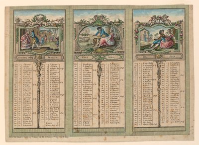 Almanach na rok 1789 od Unknown artist