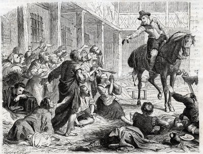 Alphonse (Alfonso Gieronimo) od Ornana 1548-1610 během moru v Bordeaux 1604 - rytina z roku 1860 od Unknown artist