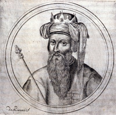 Amedee VIII (1383-1451), hrabě, tehdejší vévoda Savojský, poslední antipapež pod jménem Felix V. Rytina v „“ Genealogické historii královského rodu Savoye“ od Samuela Guichenoua, Lyon 1660. od Unknown artist