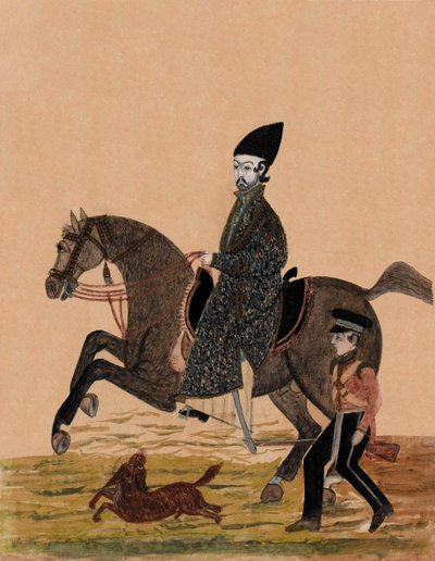 Afghánský Sirdar [důstojník] a britský voják, kolem roku 1841 (akvarel) od Unknown artist