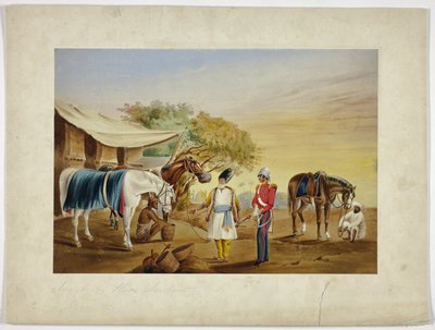 Arabský obchodník s koňmi od Unknown artist