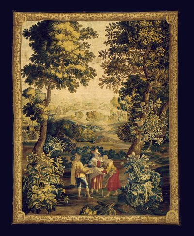 Tapisérie An Audenarde Teniers (textil) od Unknown artist