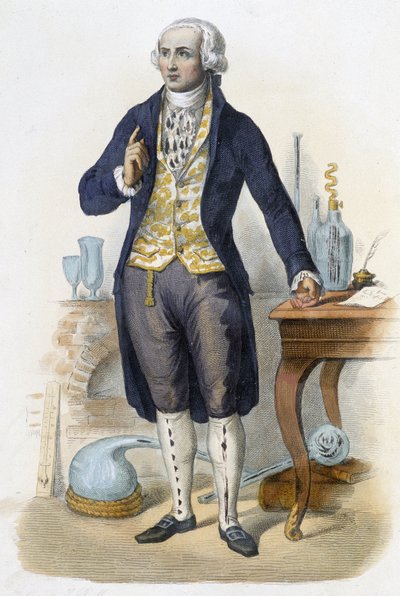 Antoine Laurent de Lavoisier - v „Le Plutarque francais““ ed. Mennechet, Paříž od Unknown artist