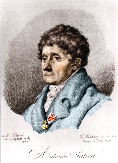 Antonio Salieri , italský skladatel a dirigent (Legnago od Unknown artist