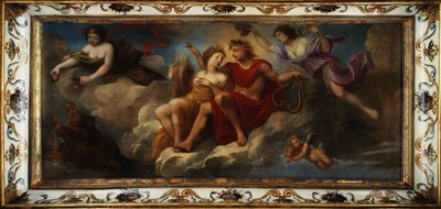 Apollón a čtyři roční období, jaro, léto, podzim a zima, mezi lety 1645 a 1655 (olej na plátně) od Unknown artist
