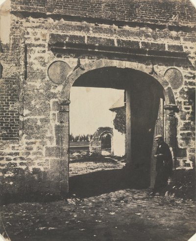 Arch v Farmyard, Swansea od Unknown artist