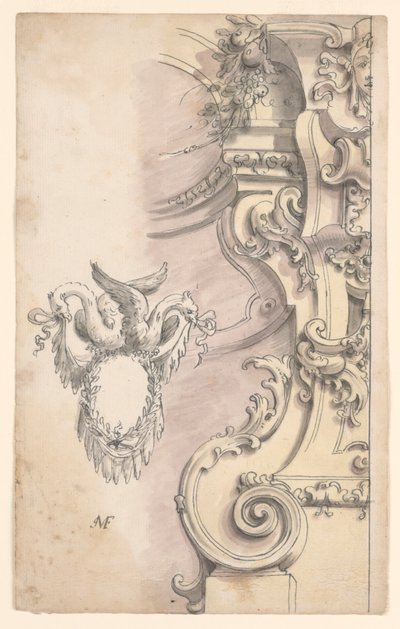 Architektonické ozdoby t od Unknown artist
