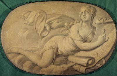Architektura (alegorie, dekorativní malba pro Hôtel La Rivière, pak Canillac) od Unknown artist