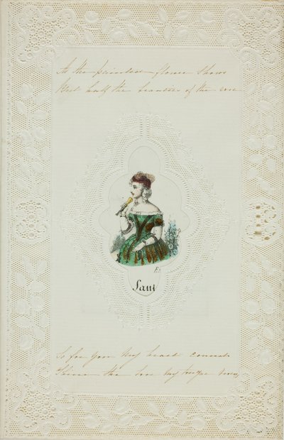 Jak se malovaný květ ukazuje (valentýnka) od Unknown artist
