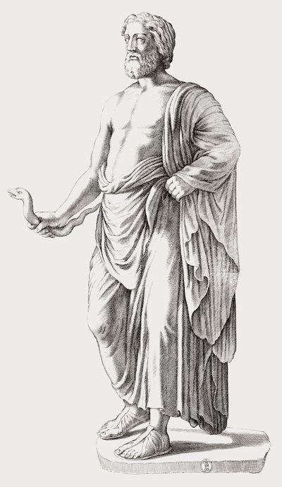 Asklépius. Portrét. od Unknown artist