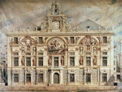 Bank of San Giorgio v Janově, Itálie od Unknown artist