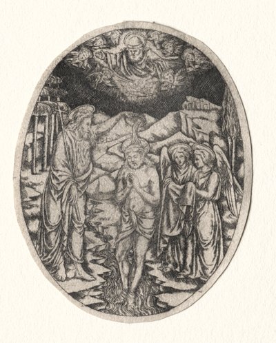Křest Kristův od Unknown artist