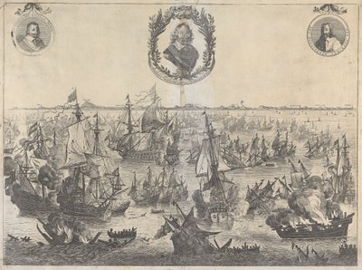 Bitva u Scheveningenu, 31. července 1653 od Unknown artist