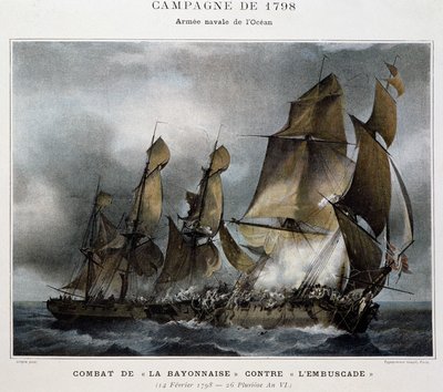 Bitva „“ Bayonnaise“ proti „“ The Ambush“““ od Unknown artist