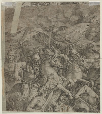 Bitva o Milvijský most (fragment) (verze) od Unknown artist
