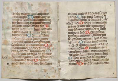 Bifolio z knihy hodin: Text (verso) od Unknown artist