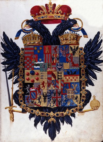 Blazon rakousko-uherské monarchie (Rakousko-Uhersko). 19. století od Unknown artist