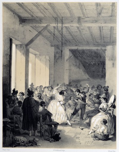 Bohemian Ball, „Umělecké a monumentální Španělsko slavných míst a památek Španělska““ od Dona Genara Pereze de Villa od Unknown artist