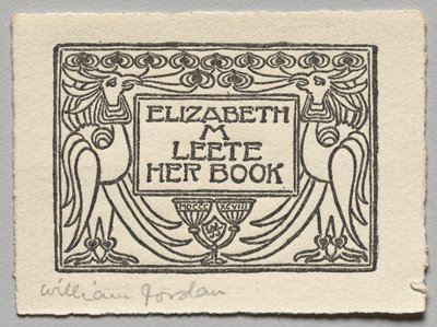 Knihovna: Elizabeth M. Leete od Unknown artist