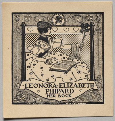 Knižní značka: Leonora Elizabeth Phipard od Unknown artist