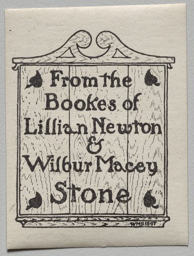 Knihovna: Lillian Newton a Wilbur Macey Stone od Unknown artist