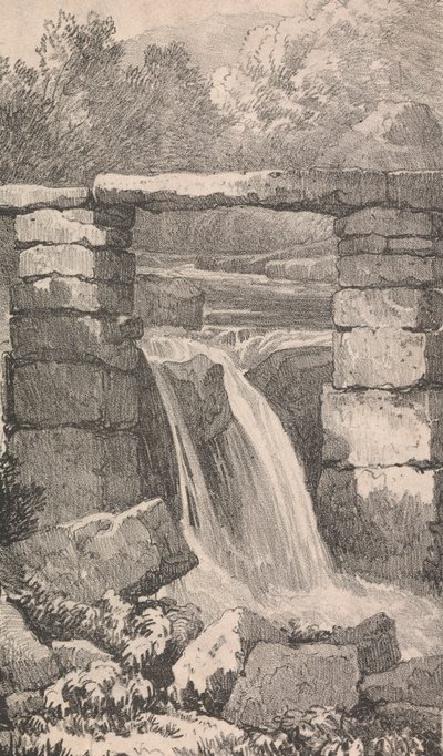Most přes vodopád od Unknown artist