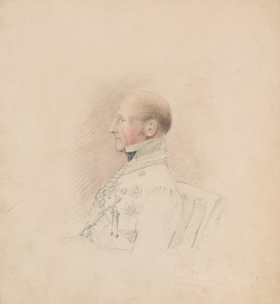 Brigádní generál Sir Galbraith Lowry Cole (1772-1842), kolem 1835 (tužka a akvarel) od Unknown artist