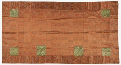 Brokát, hedvábí. Roucho buddhistického mnicha, záplatované; kesa od Unknown artist