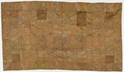 Brokát, hedvábí, roucho buddhistického mnicha, záplatované; od Unknown artist