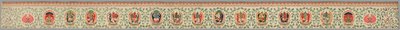 Brokátový pás, známý jako "Imperial Tribute Brocade" od Unknown artist