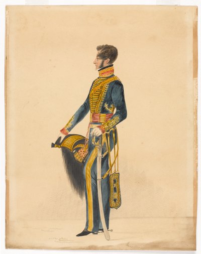 Kapitán William Brett, Bombay Horse Artillery od Unknown artist