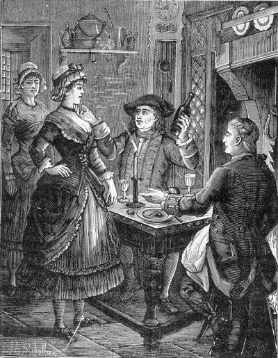 Cartridge, král banditů. Jeanneton a Venuše. Rytina Jules de Grandpré. Populární román z konce 19. století. od Unknown artist