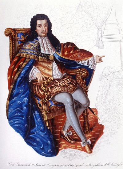 Karel Emmanuel II. (1634 - 1675), vévoda Savojský. od Unknown artist