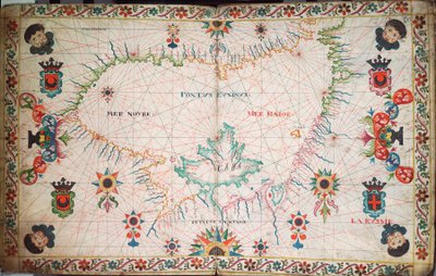 Mapa Černého moře, asi 1600 (rukopis) od Unknown artist