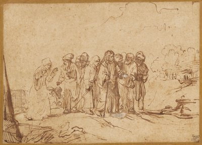 Kristus a kananejská žena od Unknown artist