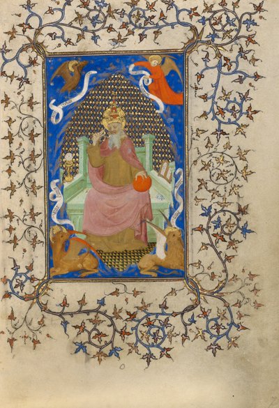 Kristus v majestátu obklopený symboly čtyř evangelistů od Unknown artist